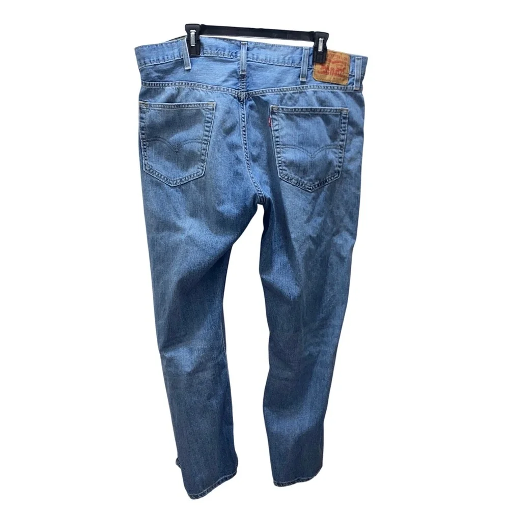 Levis 559 Relaxed Straight Jeans Mens 40x30 Medium Wash Blue WaterLess Denim